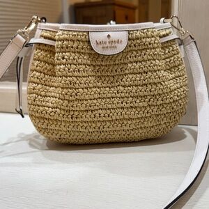Kate Spade Dumpling Straw Crossbody Bag
